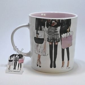GALENTINE'S GIFT Amanda Greenwood Art Coffee Mug - LLL LV & Sephora Shopping NWT